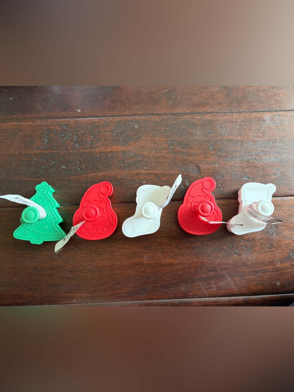 Celebrate It Christmas Cookie Stamp Set in Red, White & Green